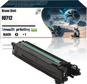 Replacement Parts Drum Unit IU712 Compatible with Konica Minolta (photosensitive Drum + Developer) bizhub C659 bizhub C759 Printers, Contains Chip and Clear Printing (1 Pack Black)