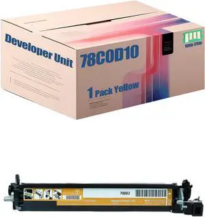 Compatible for Lexmark C2240 C2325 C2325dw C2425dw C2535 C2535dw CS421dn CS521 CX421 Printers, 78C0D10 78C0D20 78C0D30 78C0D40 Developer Unit ,High Yield 125000 Pages (Yellow)