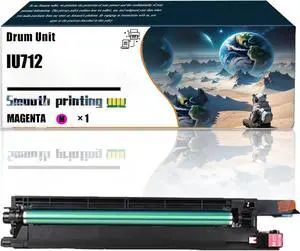 Replacement Parts Drum Unit IU712 Compatible with Konica Minolta (Drum Assembly + Developer Tank) bizhub C659 bizhub C759 Printers, Contains Chip and Clear Printing (1 Pack Magenta)