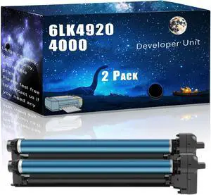 6LK49204000 Compatible Developer Unit Replacement for Toshiba High Yield Compatible E Studio 2000AC 2010AC 2500AC 2510AC Printers, Meet Printing Needs (2 Pack Black)