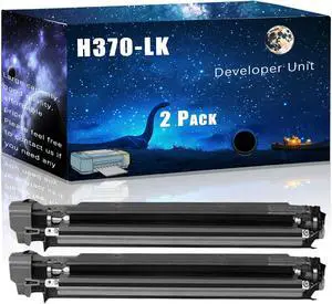 H370-LK Compatible Developer Unit Replacement for Toshiba High Yield Compatible E Studio 2000AC 2010AC 2500AC 2510AC Printer, Meet Printing Needs (2 Pack Black)