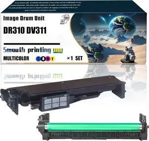 Replacement Parts Image Drum Unit DR310 DV311 Compatible with Konica Minolta (Drum Unit+Developer Unit) bizhub 250 350 282 362 2510 3510 AD 258 288 358 Printers (1 Set)