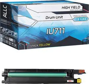 ALLC Compatible for Konica Minolta IU711 Drum Unit Work for Konica Minolta (Drum Assembly + Developer Tank) bizhub C654 C654e C754 C754e Printers, with Chip, High Yield 200000 Pages (Yellow)