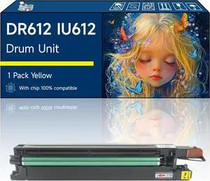 DR612 IU612 Drum Unit Compatible with Konica Minolta(Developer+Drum) bizhub 552 652 C452 C552 C552DS C652 Printers (1 Pack Yellow)