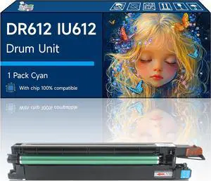 DR612 IU612 Drum Unit Compatible with Konica Minolta(Developer+Drum) bizhub 552 652 C452 C552 C552DS C652 Printers (1 Pack Cyan)