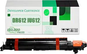 DR612 IU612 Compatible Drum Units with Chip, Work for Bizhub 552 652 C452 C552 C552DS C652 C652DS Printers, Imaging Unit Replacement 120,000 Pages Bk Developer