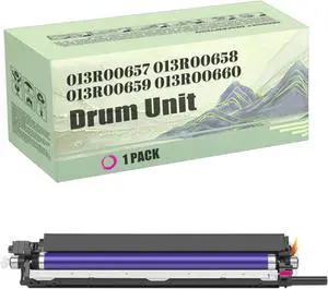 High Yield 013R00657 013R00658 013R00659 013R00660 Drum Unit Replacement for Xerox WorkCentre 7120 7120T 7125 7125T 7220 7220i 7225 7225i Printer Magenta 80000 Pages