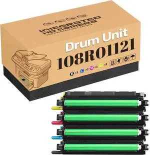 High Yield 108R01121 Drum Unit Replacement for Xerox Phaser 6600DN 6600N for WorkCentre 6605N 6605DN for VersaLink C400DN C400N C405DN Printer 4 Color BCMY