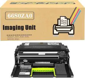 66S0ZA0 Black Imaging Unit Replacement Compatible for Lexmark MS531 MS531dw MS631dw MS632dwe MS639 MX532adwe MX632adwe Printer, High Yield 75,000 Pages 1Pack