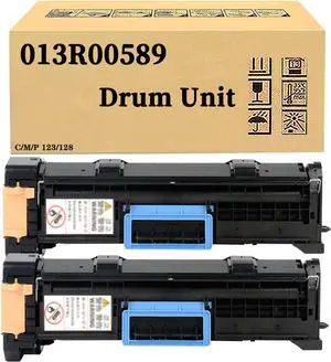 Compatible for Xerox 013R00589 13R589 Black Drum Unit, Large Capacity Work with WorkCentre M123 M128 133 Pro 123 128 133 for CopyCentre C123 C128 133 Printer 2Pack