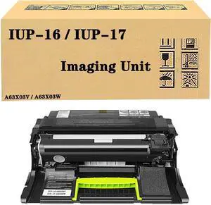 QUNINE Compatible IUP-16 A63X03V / IUP-17 A63X03W Black Imaging Unit Replacement for Konica Minolta Bizhub 3300P 3301P 4000P 4700P Printer, High Yield 60,000Pages 1Pack