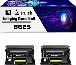 B625 Imaging Drum Unit is Compatible for Xerox VersaLink B620 B620/DN B620/N B625 Printers, High Yield 250000 Pages, with Chip for Long-Lasting Durability (2-Pack Black)