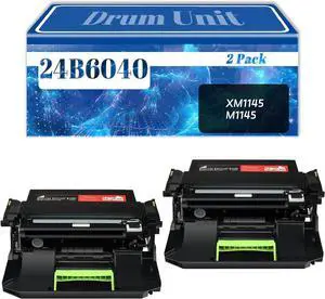 Compatible Drum Unit Replacement for Lexmark 24B6040,Work for XM1145 M1145 Printer 2-Pack