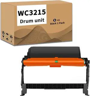WC3215 Drum Unit Replacement Compatible for Xerox WorkCentre 3215 3225 for Phaser 3052 3260 Printer 1 Black