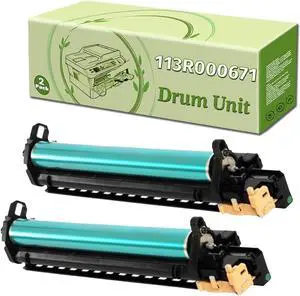 Compatible Drum Unit Replacement for Xerox 113R000671,Work for FaxCentre 2218 WorkCentre 4118 4118P 4118x Printer 2 Pack