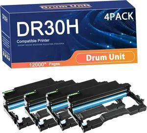 Compatible DR-30H DR30H Drum Unit Replacement for Konica Minolta Printers to Use with 3002MF 3022MF JP2033DWJP2033DWAJP2033DNA Printer,Long-Lasting and Accurate 4set