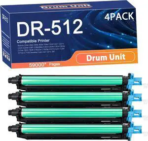 Compatible DR-512 DR512 Drum Unit Replacement for Konica Minolta Printers to Use with Bizhub 224e 284e 364e 454e 554e C554 C221 C221s C224 C224e C281 C284284e C364 Printer 4set