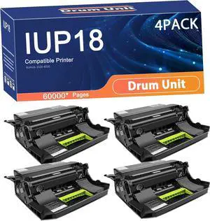 Compatible IUP18 IUP-18 Drum Unit Replacement for Konica Minolta Printers to Use with BizHub 3320 4020 Printer,Long-Lasting and Accurate Printing 4set