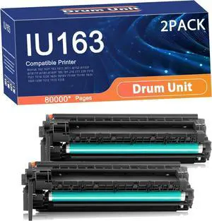 Compatible IU163 Drum Unit Replacement for Konica Minolta Printers to Use with BizHub 162 162F 163 1611 2011 Di152 Di152F Di1811P Di183 Di183F 180 181 Printer 2set