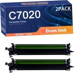 Compatible 113R00780 Drum Unit Replacement for Xerox Printers to Use with Versalink C7020 C7025 C7030 Printer,Long-Lasting and Accurate Printing 2set
