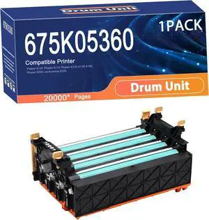 Compatible 675K05360 CT350875 Drum Unit Replacement for Xerox Printers to Use with Phaser 6125 Phaser 6130 Phaser 6125 6128 6140 Phaser 6500 Workcentre 6505 Printer 1set