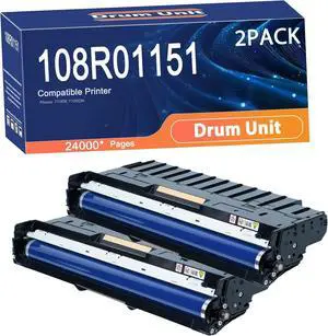 Compatible 108R01151 108R01148 Drum Unit Replacement for Xerox Printers to Use with Phaser 7100N 7100DN Printer,Long-Lasting and Accurate Printing 2Yellow