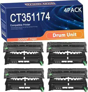 Compatible CT351174 P378 Drum Unit Replacement for Xerox Printers to Use with DocuprintM375df M375z M378d M378df P375dw P378 P378db P378dw Printer,Long-Lasting and Accurate 4set