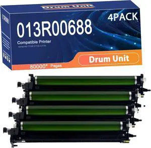 Compatible 013R00688 Drum Unit Replacement for Xerox Printers to Use with VersaLink C7120 C7125 C7130 Printer,Long-Lasting and Accurate Printing 4set