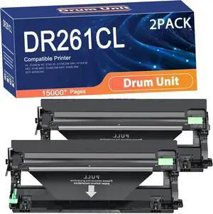 Compatible DR261CL Drum Unit Replacement for Brother DR-261CL Printers to Use with HL-3140CW HL-3150 HL-3170CDW MFC-9130CW MFC-9140 MFC-9330CDW MFC-9340CDW DCP-9020CDN Printer 2set