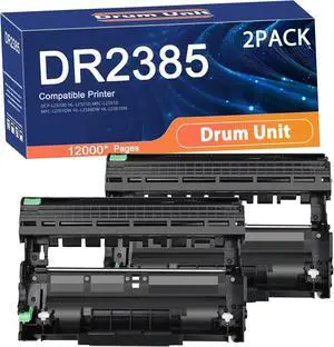Compatible DR2385 Drum Unit Replacement for Brother DR-2385 Printers to Use with DCP-L2520D HL-L2321D MFC-L2701D MFC-L2701DW HL-L2366DW HL-L2361DN Printer 2set
