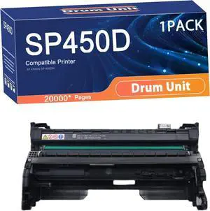 Compatible SP450D Drum Unit Replacement for Ricoh SP 450D Printers to Use with SP 450DN SP 400DN Printer,Long-Lasting and Accurate Printing 1set