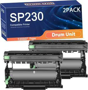 Compatible SP230DRUM Drum Unit Replacement for Ricoh SP230 Drum Printers to Use with SP230DNW SP230FNW SP230SFNW Printer,Long-Lasting and Accurate Printing 2set