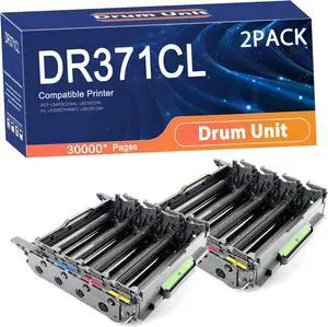 Compatible DR-371CL Drum Unit Replacement for Brother DR-371CL Printers to Use with DCP-L8400CDNHL-L8250CDN HL-L9200CDWMFC-L8650CDW Printer,Long-Lasting and Accurate 2set