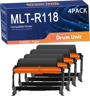 Compatible MLT-R118 Drum Unit Replacement for Samsung MLTR118 Printers to Use with Xpress M3015DW Xpress M3065FW Printer,Long-Lasting and Accurate Printing 4set
