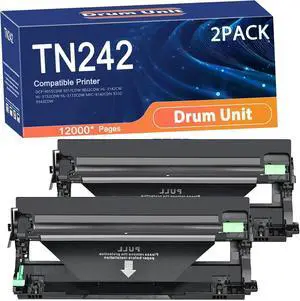 Compatible TN242 Drum Unit Replacement for Brother TN242 Printers to Use with DCP-9015CDW 9017CDW 9022CDW HL-3142CW HL-3152CDW HL-3172CDW MFC-9142CDN 9332 9342CDW Printer 2set