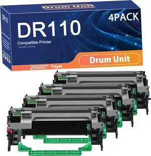 Compatible DR110 Drum Unit Replacement for Konica Minolta DR-110 Printers to Use with FAX2900 FAX3900 Printer,Long-Lasting and Accurate Printing 4set