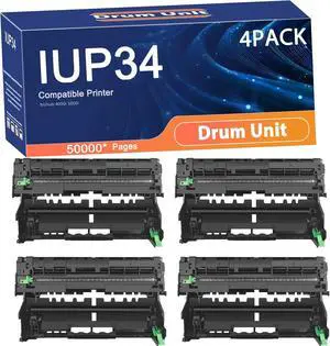 Compatible IUP34 Drum Unit Replacement for Konica Minolta IUP-34 Printers to Use with Bizhub 4000i 5000i Printer,Long-Lasting and Accurate Printing 4set