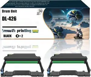 Replacement Parts Drum Unit DL-426 Compatible with Pantum P3016D P3306DN M7115DN Printers, Contains Chip and Clear Printing (2-Pack Black)