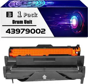 43979002 Drum Unit is Compatible for Okidata OKI B410d B430dn MB470 B410dn B440dn MB480 B430d MB460 Printers, High Yield 35000 Pages, with Chip for Long-Lasting Durability (1 Pack Black)