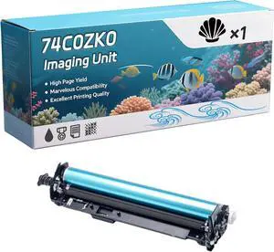 74C0ZK0 Imaging Unit Compatible for Lexmark C4150 CS720de CS720dte CS725de CS725dte Printers, Capacity 50000 Pages, with Chip, Stable Output (1 Pack Black)