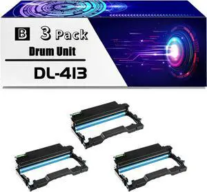 DL-413 Drum Unit is Compatible for Pantum P3305DN P3307DN M7105DN M7107DN Printers, High Yield 22000 Pages, with Chip for Long-Lasting Durability (3 Pack Black)