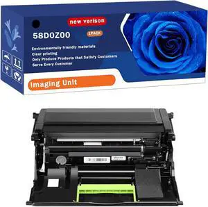 58D0Z00 Imaging Unit Compatible for Lexmark B2865dw M5255 M5270 MS725dvn MS821dn MS821n MS822de MS823dn MS823n Printers, Capacity 150000 Pages, with Chip, Stable Output (1 Pack Black)