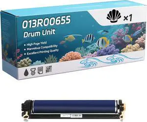 013R00655 Drum Unit Compatible for Xerox 700 Digital Color Printers, Capacity 80000 Pages, with Chip, Stable Output (1 Pack Black)