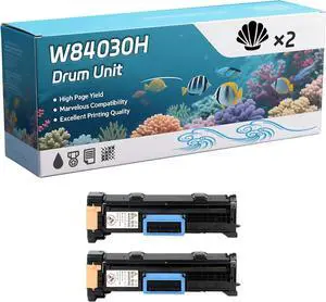 W84030H Drum Unit Compatible for Lexmark W840 W840DN W840N Printers, Capacity 70000 Pages, with Chip, Stable Output (2-Pack Black)