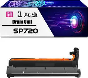 SP720 Drum Unit is Compatible for Okidata OKI Aficio SP C710 C711 C720 C721dn Printers, High Yield 30000 Pages, with Chip for Long-Lasting Durability (1 Pack Magenta)