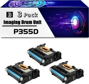 P355D Imaging Drum Unit is Compatible for Xerox DocuPrint P355d M355df P365d Printers, High Yield 80000 Pages, with Chip for Long-Lasting Durability (3 Pack Black)