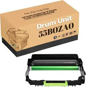 55B0ZA0 Drum Unit Compatible for Lexmark M1342 XM1342 XM3142 Printer Drum Cartridge/Imaging Unit 1 Pack 40000 Pages