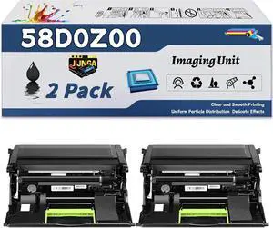 Work for Lexmark B2865dw M5255 M5270 MS725dvn MS821dn MS821n MS822de MS823dn MS823n Printers, Replacement for Lexmark 58D0Z00 Imaging Unit, Capacity of 150000 Pages (2-Pack Black)