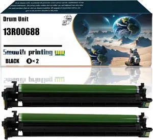 Replacement Parts Drum Unit 13R00688 Compatible with Xerox VersaLink C7120 C7125 C7130 Printers, Contains Chip and Clear Printing (2 Pack Black)
