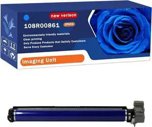 108R00861 Imaging Unit Compatible for Xerox Phaser 7500 7500N 7500DN Printers, Capacity 90000 Pages, with Chip, Stable Output (1 Pack Cyan)